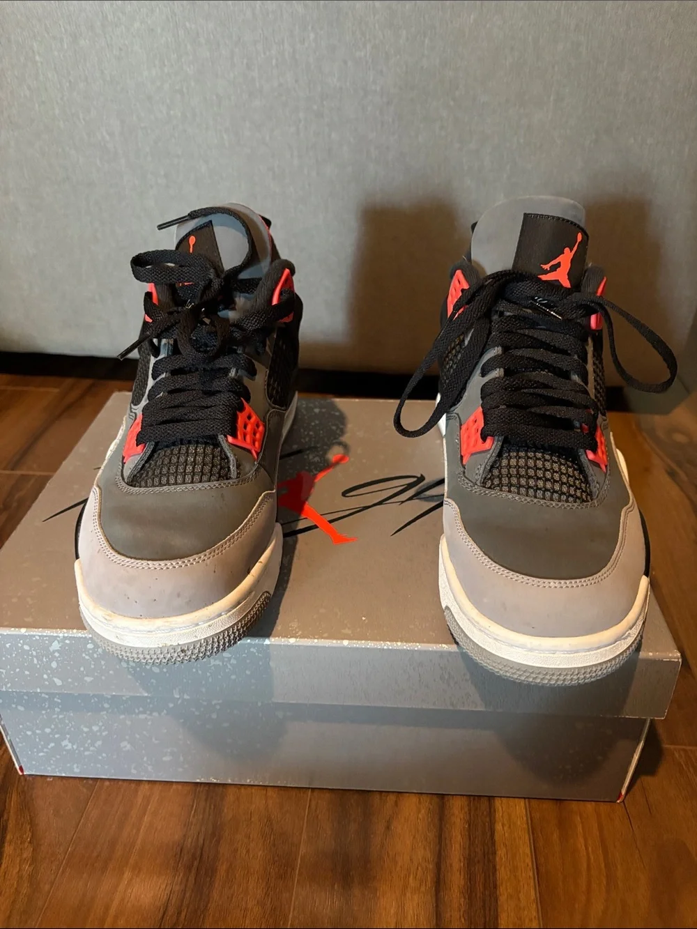 Jordan Men’s Sneakers in Grey, Black and Red